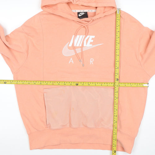 Nike Air Women’s Peach Hoodie Small Cotton Blend Pullover