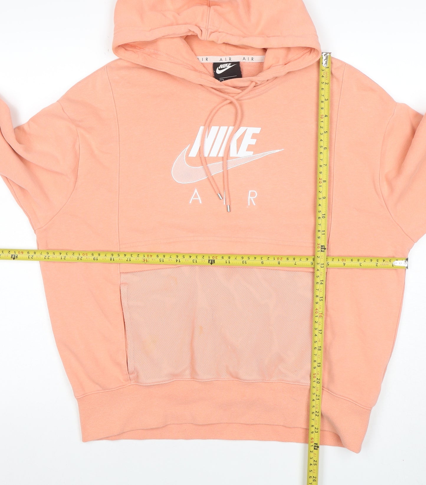 Nike Air Women’s Peach Hoodie Small Cotton Blend Pullover