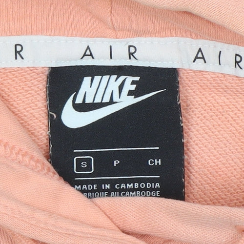 Nike Air Women’s Peach Hoodie Small Cotton Blend Pullover