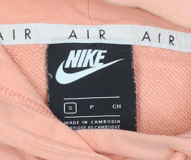 Nike Air Women’s Peach Hoodie Small Cotton Blend Pullover