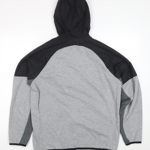 U.S. Athletic Men’s Grey Hooded Full Zip Sports Jacket Size L