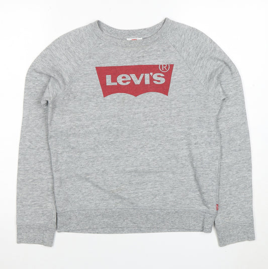 Levi's Womens Grey XS Crew Neck Pullover Sweatshirt