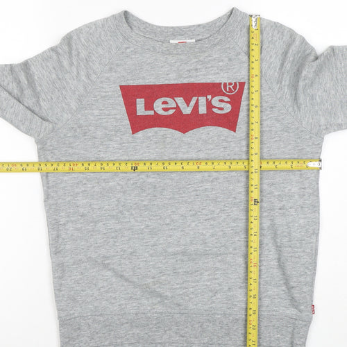 Levi's Womens Grey XS Crew Neck Pullover Sweatshirt