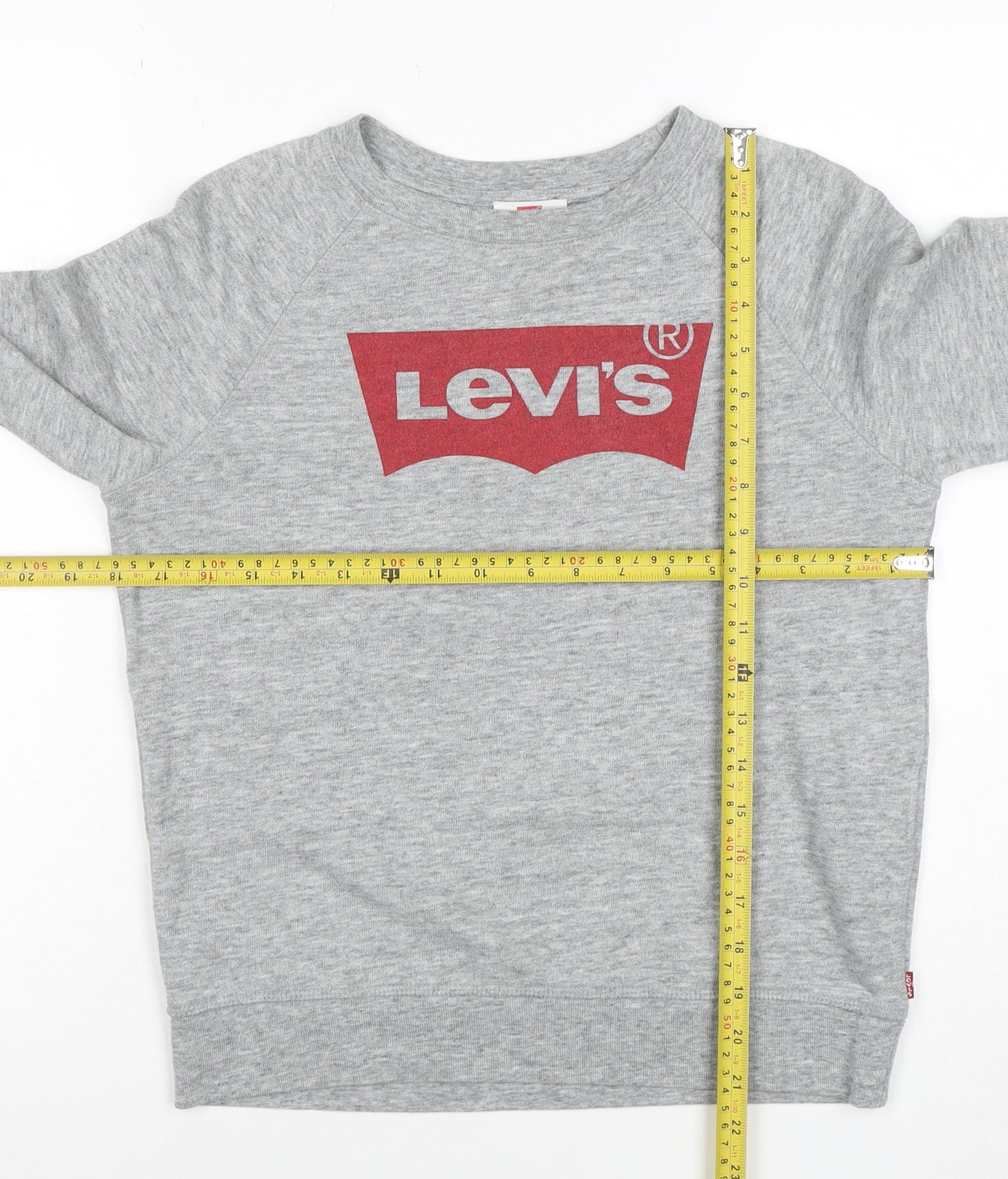 Levi's Womens Grey XS Crew Neck Pullover Sweatshirt