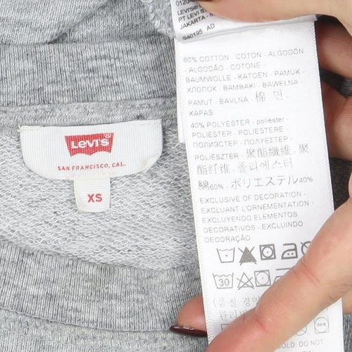 Levi's Womens Grey XS Crew Neck Pullover Sweatshirt