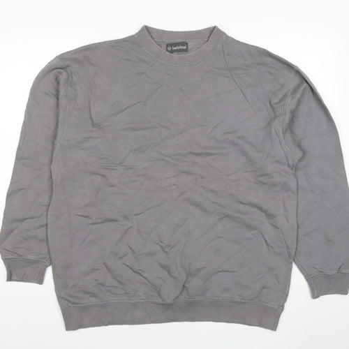 Hawkshead Men's Grey XL Crew Neck Cotton Pullover Sweatshirt