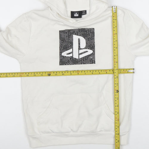 PlayStation Boys White Pullover Hoodie 8-9 Years Official Licensed Product