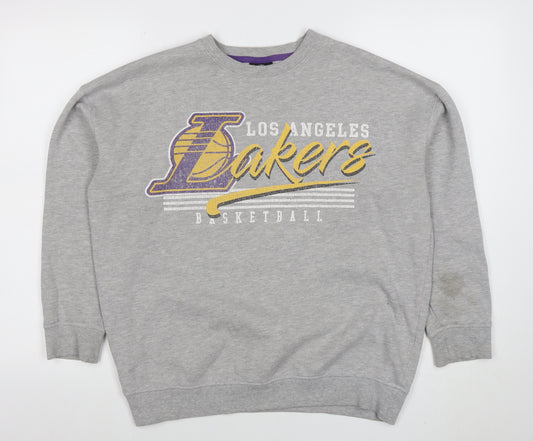 UNK NBA Los Angeles Lakers Men's Grey Pullover Sweatshirt XS