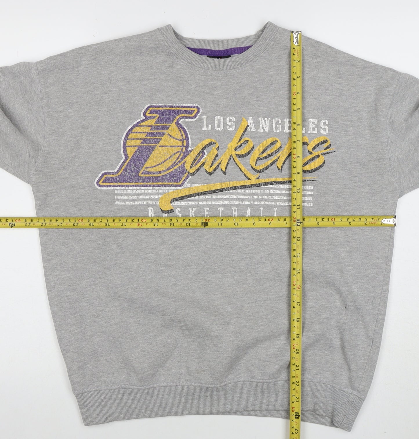 UNK NBA Los Angeles Lakers Men's Grey Pullover Sweatshirt XS