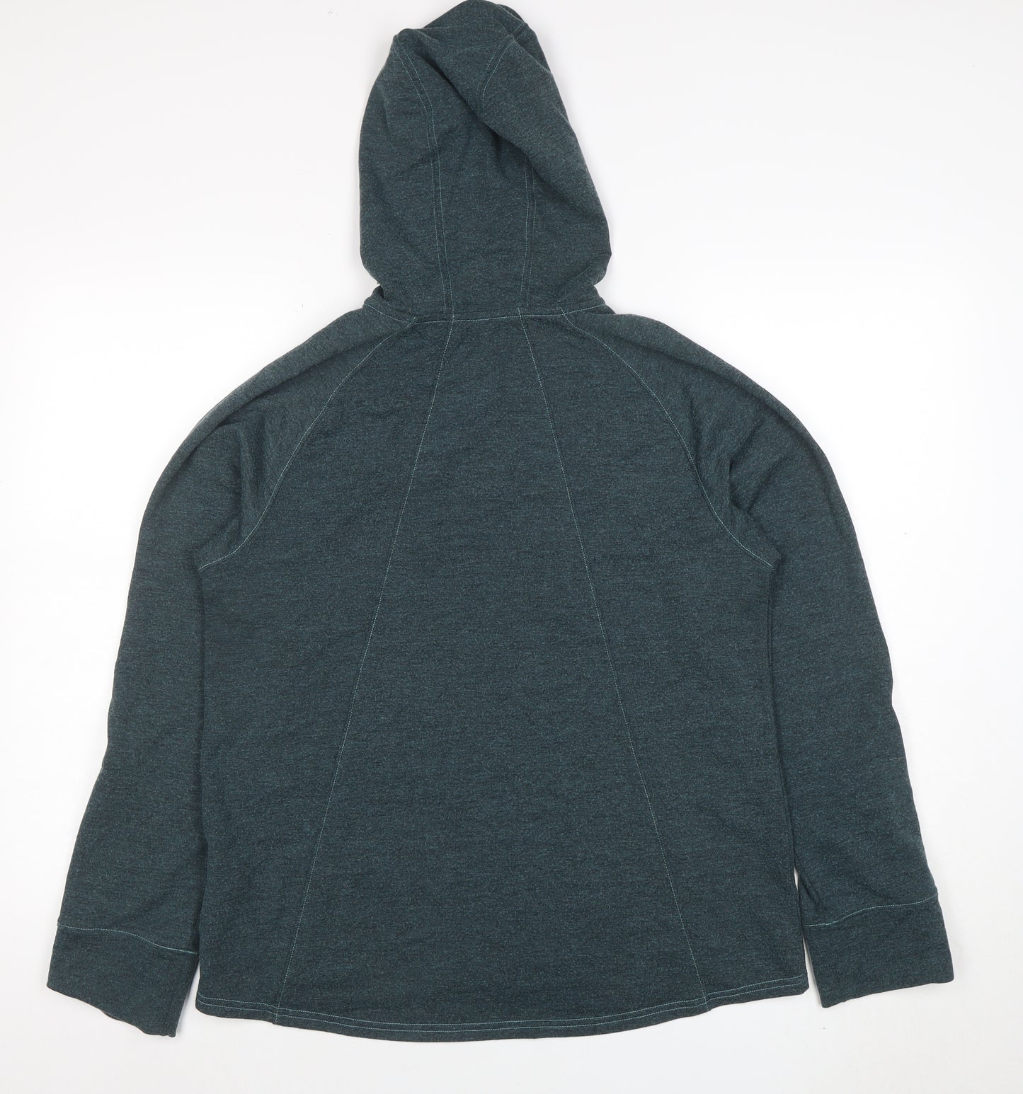 The North Face Womens Blue Full Zip Hoodie Size M Hooded Fleece
