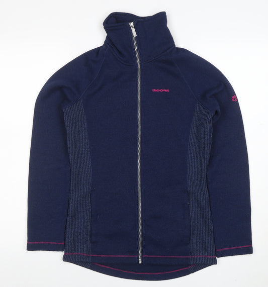 Craghoppers Women's Blue Size 10 Full Zip Fleece Jacket