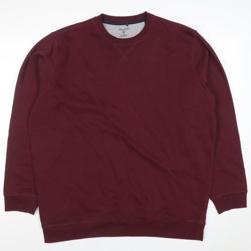 James Pringle Men's Red XL Pullover Crew Neck Sweatshirt