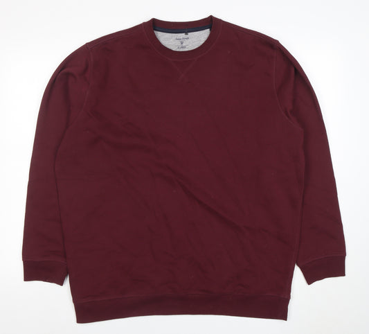 James Pringle Men's Red XL Pullover Crew Neck Sweatshirt