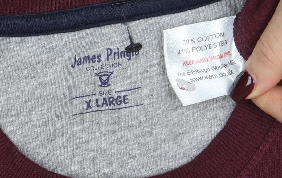 James Pringle Men's Red XL Pullover Crew Neck Sweatshirt