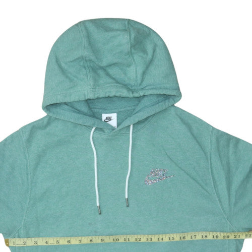Nike Womens Green Pullover Hoodie Small Hooded Sweatshirt
