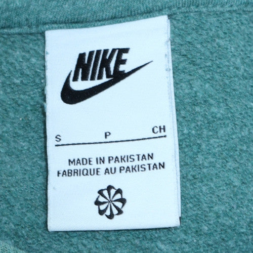 Nike Womens Green Pullover Hoodie Small Hooded Sweatshirt