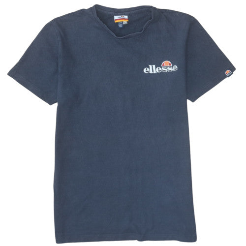 Ellesse Men’s Blue Cotton Short Sleeve Crew Neck Logo T-Shirt Size S