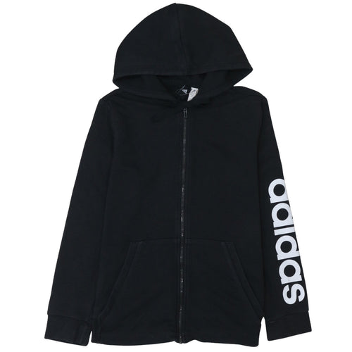 Adidas Womens Black Full Zip Hoodie XL Cotton Blend Casual Sportswear