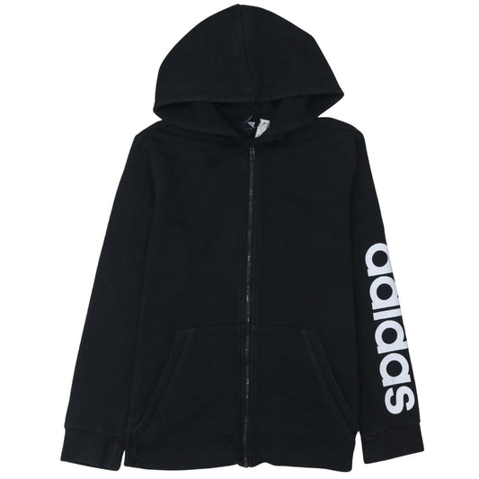 Adidas Womens Black Full Zip Hoodie XL Cotton Blend Casual Sportswear