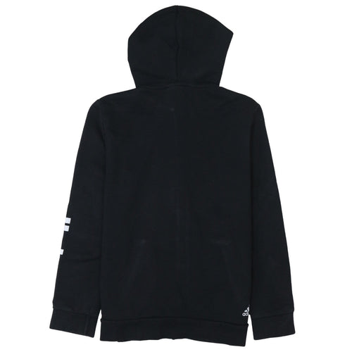 Adidas Womens Black Full Zip Hoodie XL Cotton Blend Casual Sportswear