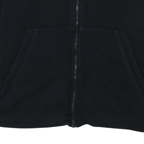 Adidas Womens Black Full Zip Hoodie XL Cotton Blend Casual Sportswear