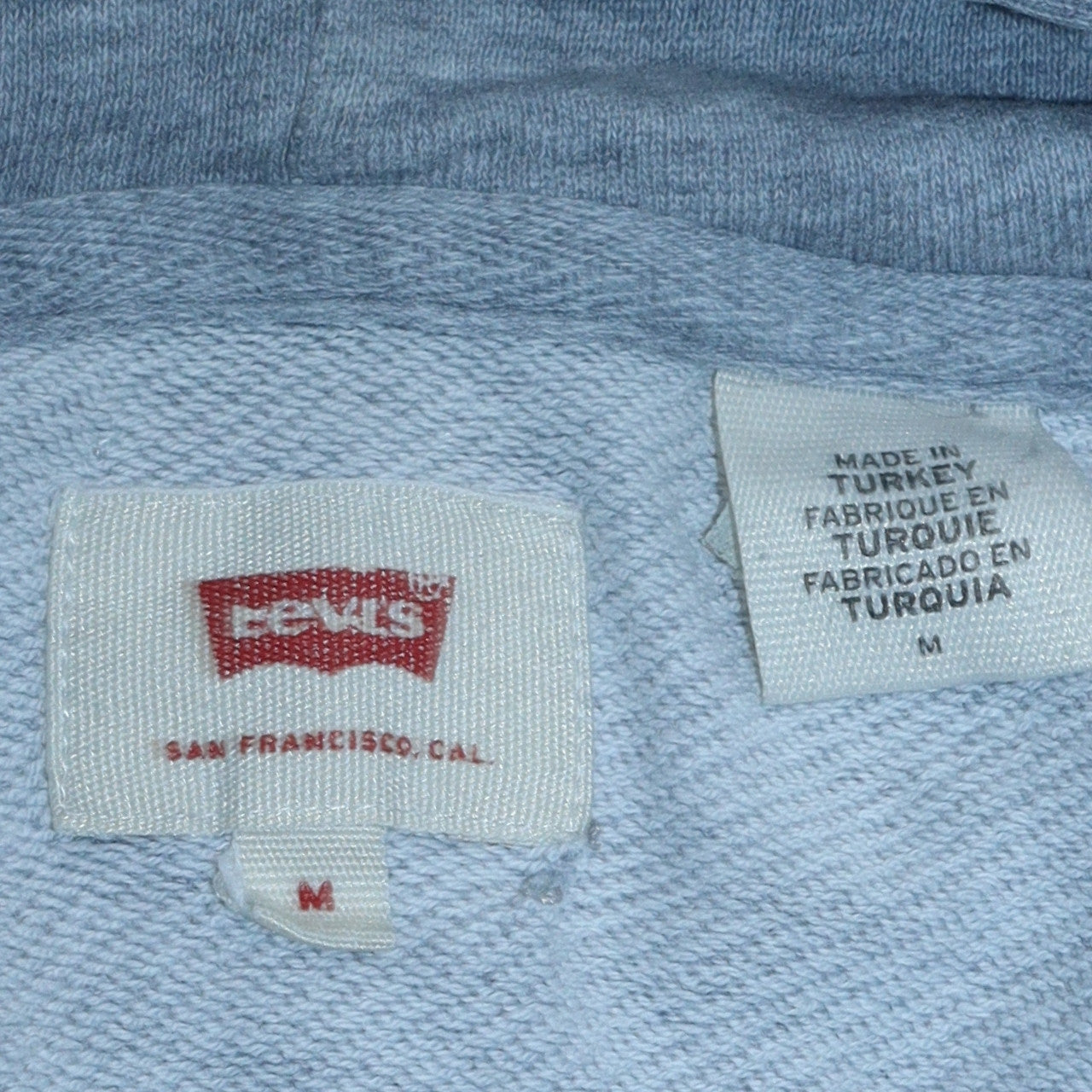 Levi's Men's Grey Logo Pullover Hoodie Size M Regular Fit