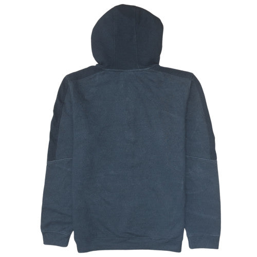 Under Armour Men's Blue Large 1/2 Zip Pullover Hoodie Threadborne Fleece