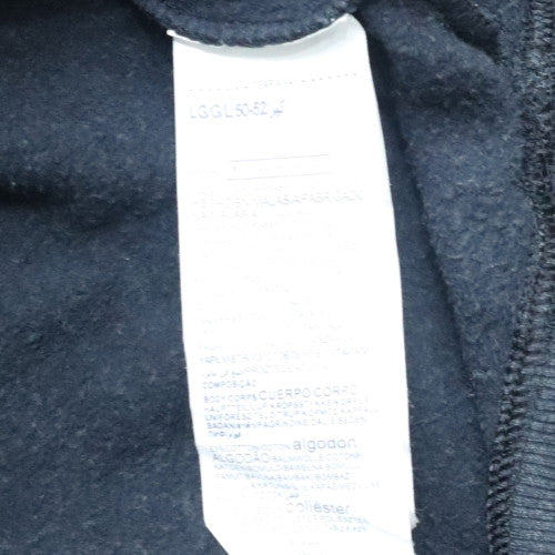 Under Armour Men's Blue Large 1/2 Zip Pullover Hoodie Threadborne Fleece