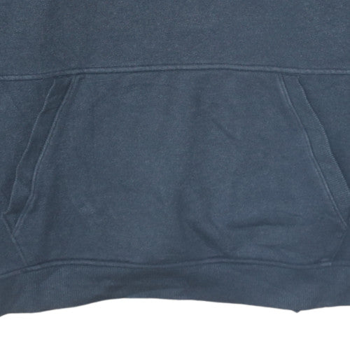 Under Armour Men's Blue Large 1/2 Zip Pullover Hoodie Threadborne Fleece