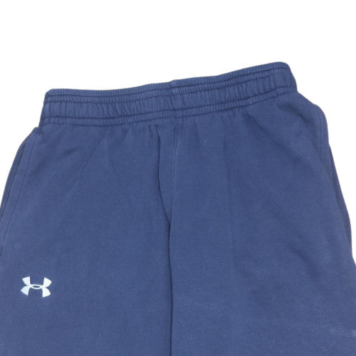 Under Armour Mens Blue Fleece Sweatpants M Relaxed Fit
