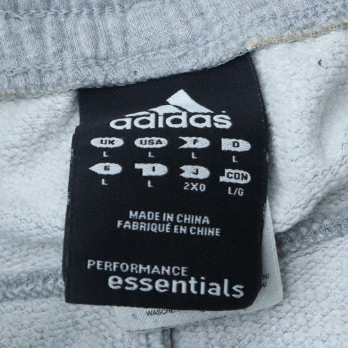 Adidas Men’s Grey Sweatpants L Lightweight Cotton Blend