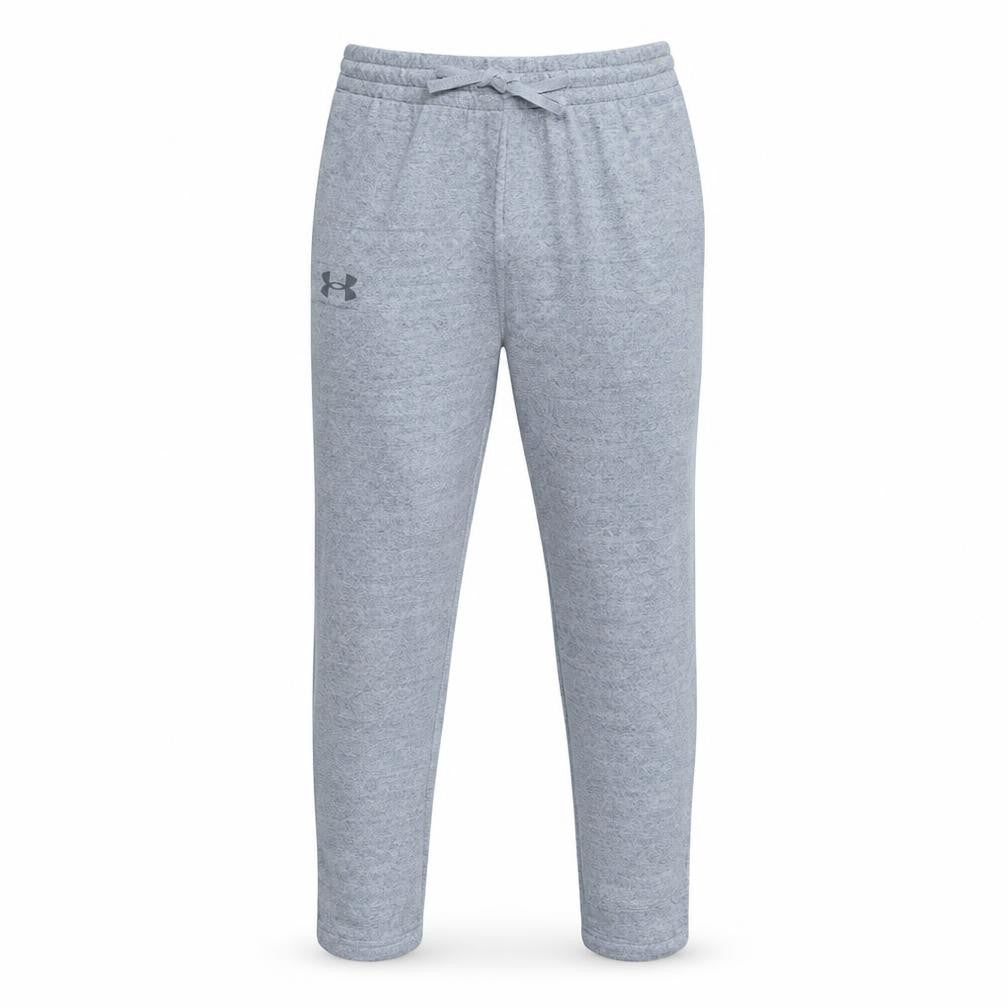 Front view of Under Armour Men's Grey Jogger Sweatpants M Comfortable Tapered Fit