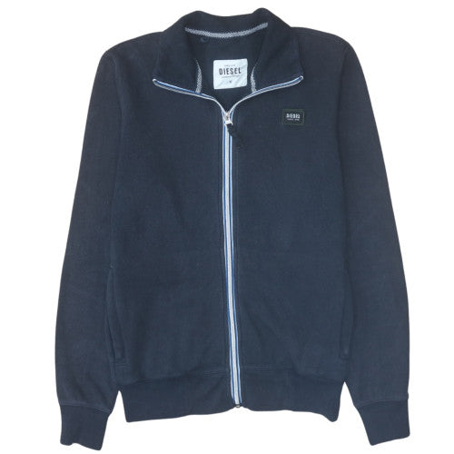 Diesel Men's Black Full Zip Fleece Sweatshirt Size S