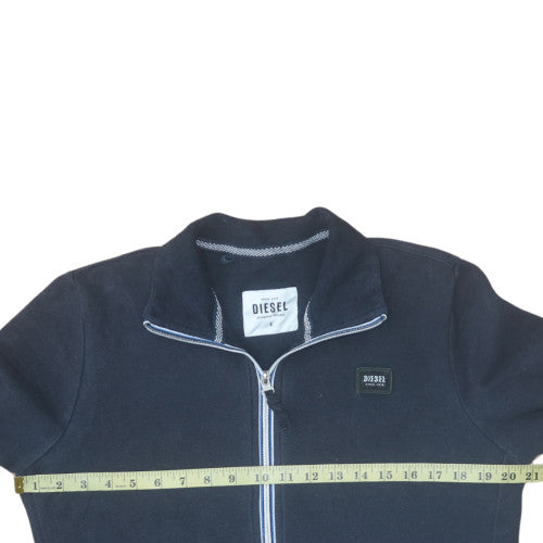 Diesel Men's Black Full Zip Fleece Sweatshirt Size S
