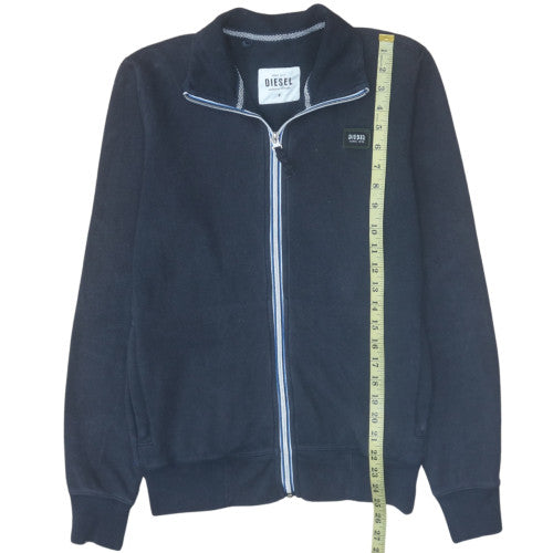 Diesel Men's Black Full Zip Fleece Sweatshirt Size S