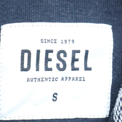 Diesel Men's Black Full Zip Fleece Sweatshirt Size S