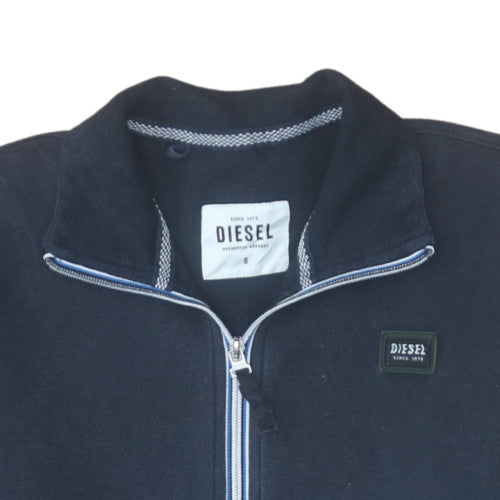 Diesel Men's Black Full Zip Fleece Sweatshirt Size S
