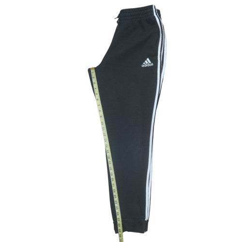 Adidas Men's Black Jogger Trousers Size M Cotton Blend Cuffed Track Pants