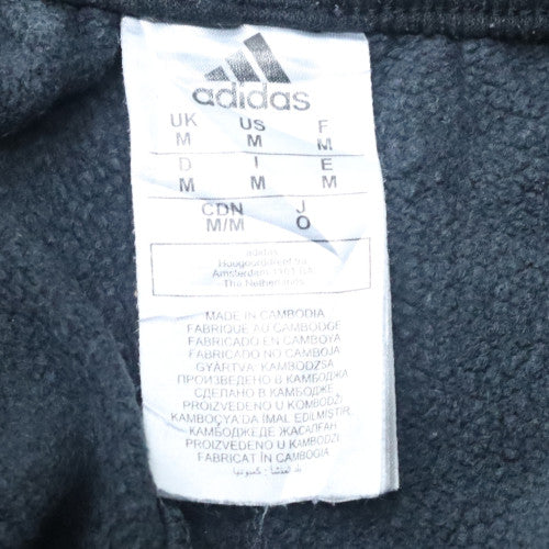 Adidas Men's Black Jogger Trousers Size M Cotton Blend Cuffed Track Pants