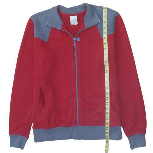 Nike Mens Red Full Zip Sweatshirt Jacket Size M Sportswear