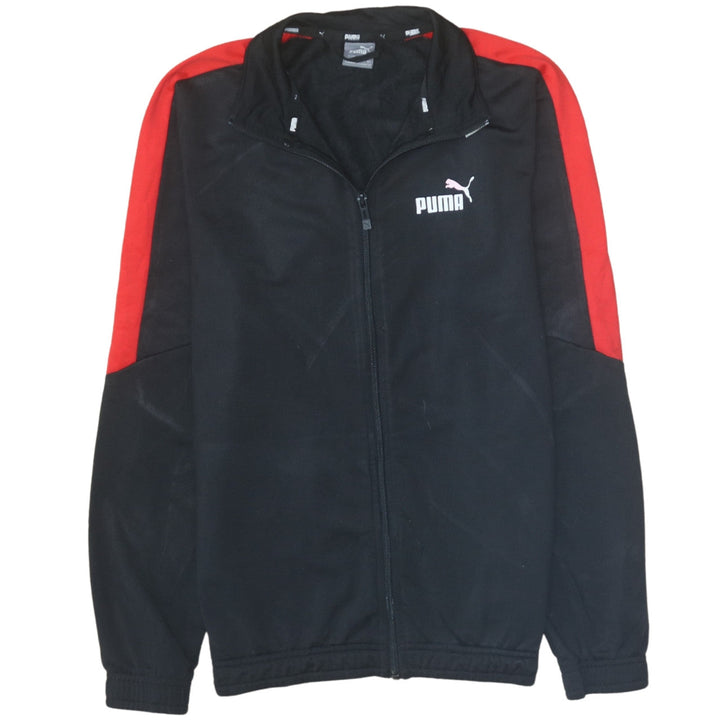 Puma Boys Black Red Full Zip Sweatshirt Size 13-14 Years Classic Fit