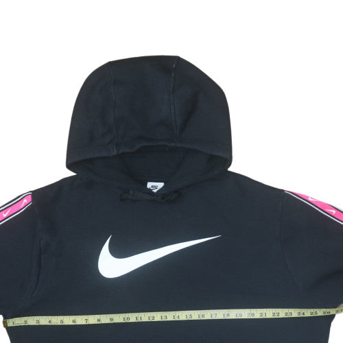 Nike Women's Black Large Pullover Hoodie with Pink Trim