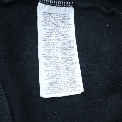 Nike Women's Black Large Pullover Hoodie with Pink Trim