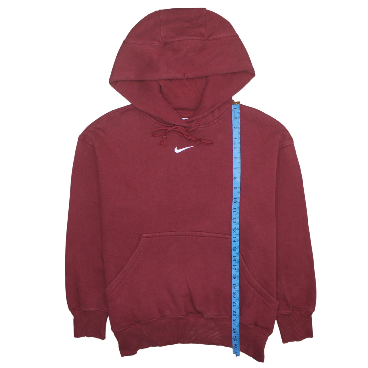 Nike Men's Red Pullover Hoodie Small Fleece Sweatshirt