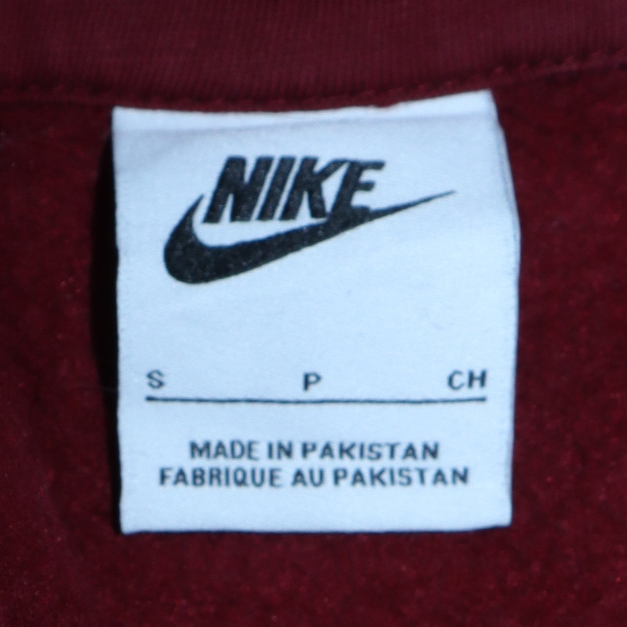 Nike Men's Red Pullover Hoodie Small Fleece Sweatshirt