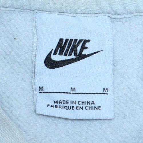 Nike Men's White Pullover Crew Neck Sweatshirt Size M