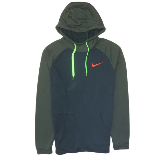 Nike Men's Green Pullover Hoodie L Sportswear Dri-FIT Sweatshirt