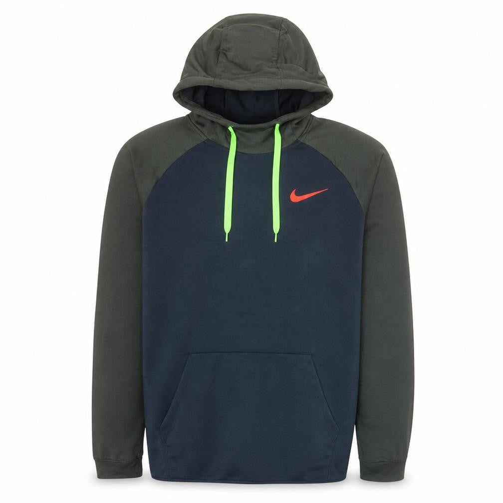 Nike Men's Green Pullover Hoodie L Sportswear Dri-FIT Sweatshirt