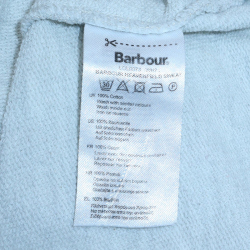 Barbour Women's Light Grey Anchor Print Cotton Sweatshirt UK 14