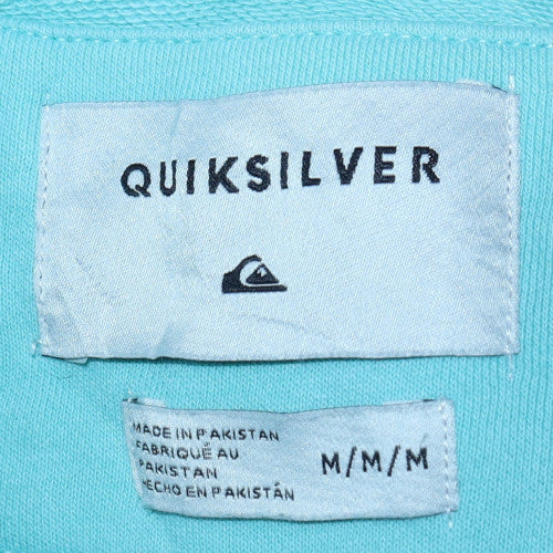 Quiksilver Men's Blue Crew Neck Graphic Pullover Sweatshirt M